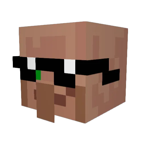 bobfugel Minecraft avatar head, 3D render