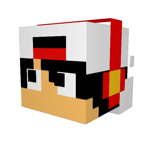 bobissavage Minecraft avatar head, 3D render