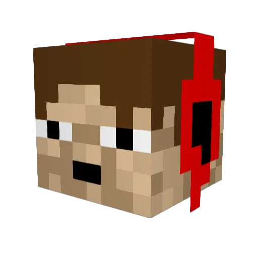 bobjimmyfrankie Minecraft avatar head, 3D render
