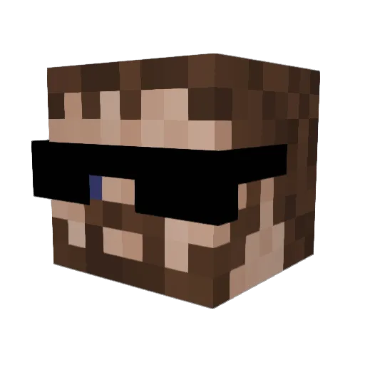 bobkatterjr Minecraft avatar head, 3D render