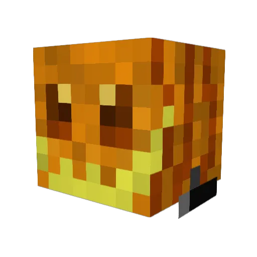 boblerot Minecraft avatar head, 3D render