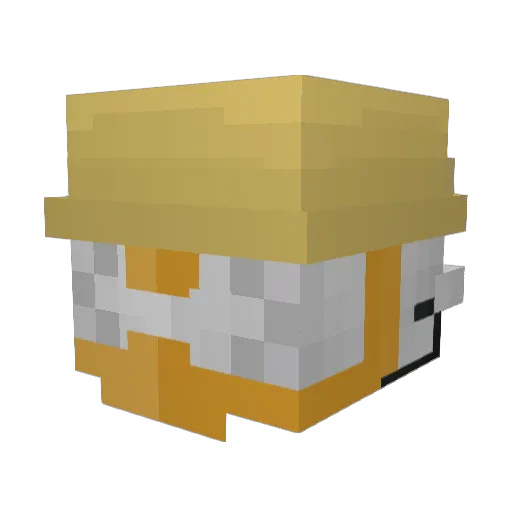 bobmcflob Minecraft avatar head, 3D render