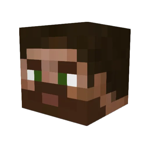 bobmouth Minecraft avatar head, 3D render