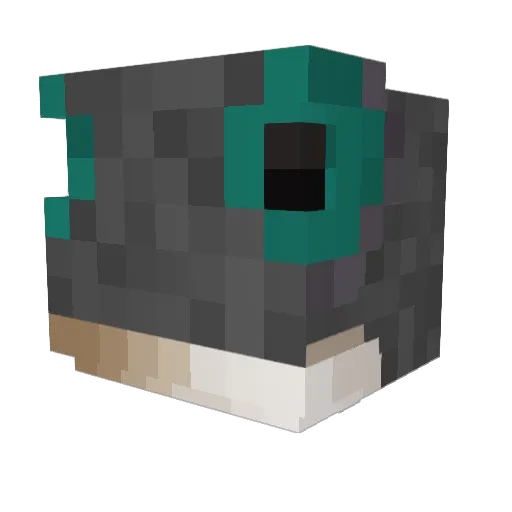 bobo0330 Minecraft avatar head, 3D render