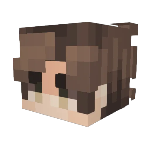 bobo12500 Minecraft avatar head, 3D render