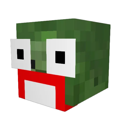 bobo3192 Minecraft avatar head, 3D render