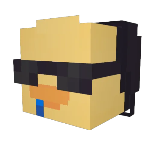 bobo7905 Minecraft avatar head, 3D render