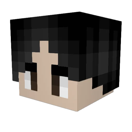 bobo_04 Minecraft avatar head, 3D render