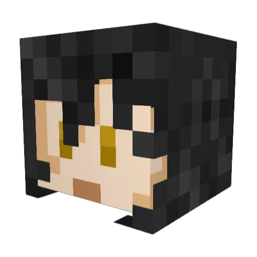 bobo__808 Minecraft avatar head, 3D render