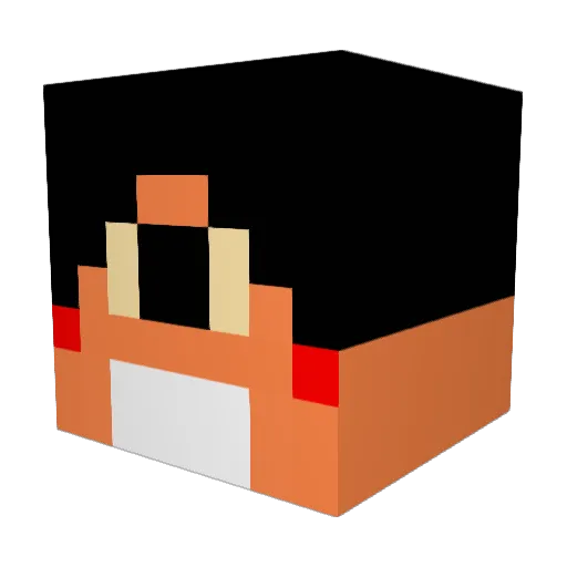 bobo_du_ghetto Minecraft avatar head, 3D render