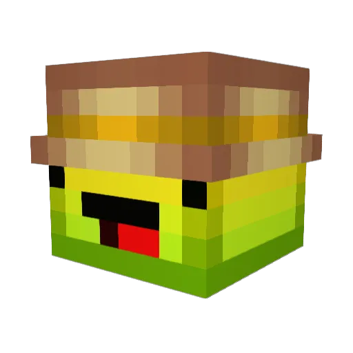boboboboby Minecraft avatar head, 3D render