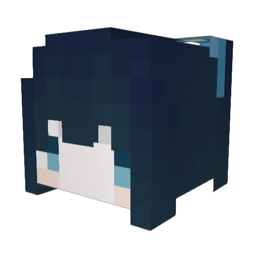 bobobread_ Minecraft avatar head, 3D render