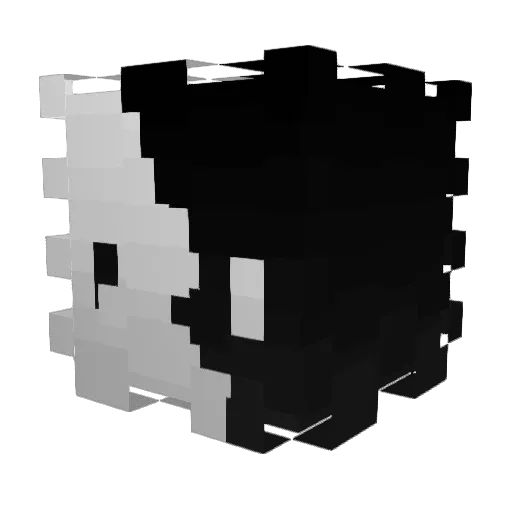 bobodank Minecraft avatar head, 3D render