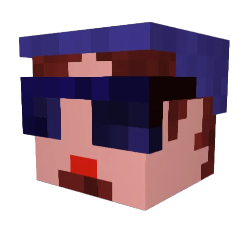 bobon001 Minecraft avatar head, 3D render