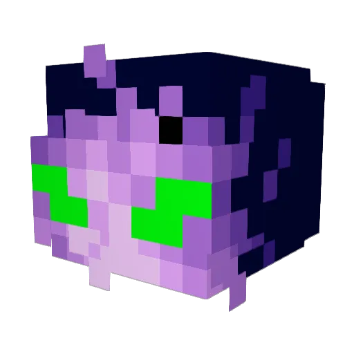 boborooster Minecraft avatar head, 3D render