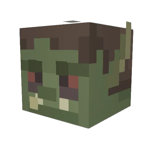 bobotheclown321 Minecraft avatar head, 3D render