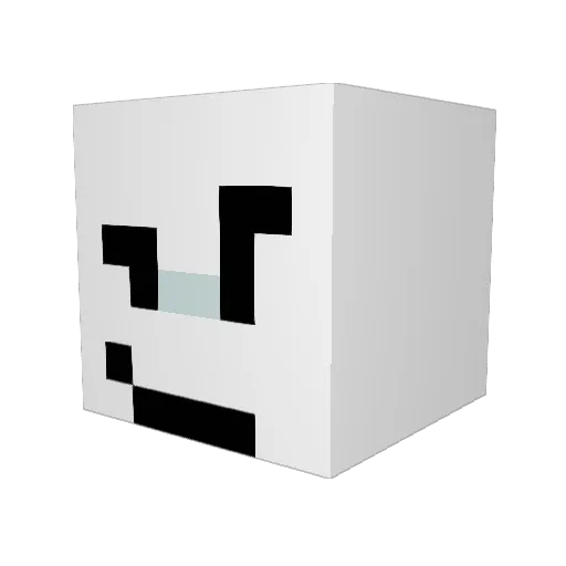 boboworks Minecraft avatar head, 3D render