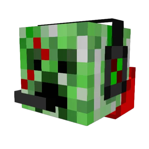 boboxdxd Minecraft avatar head, 3D render