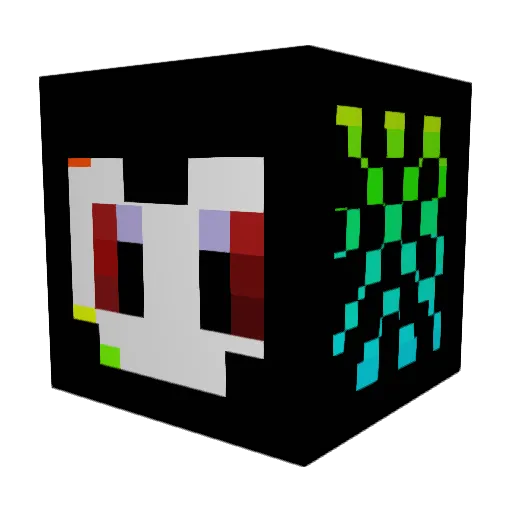 bobqm Minecraft avatar head, 3D render
