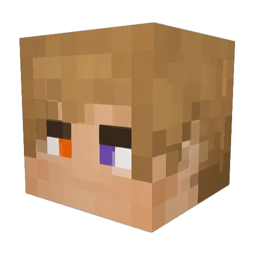 bobrik10 Minecraft avatar head, 3D render