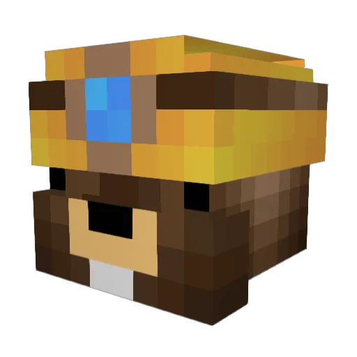 bobrixa Minecraft avatar head, 3D render