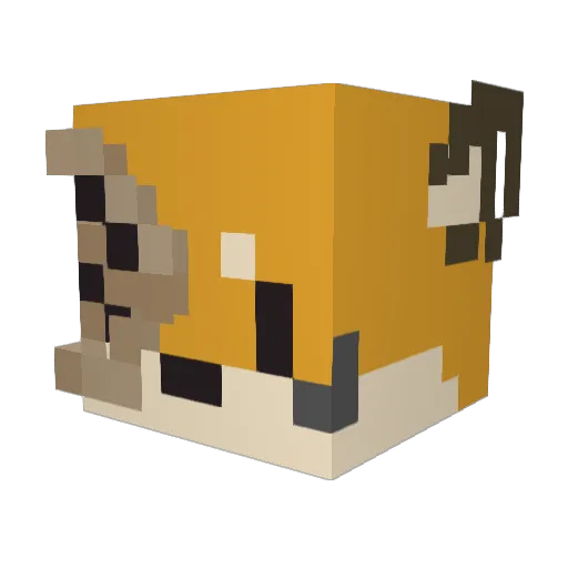 bobross2o00 Minecraft avatar head, 3D render