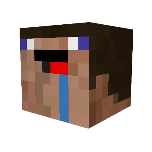 bobs_seals Minecraft avatar head, 3D render