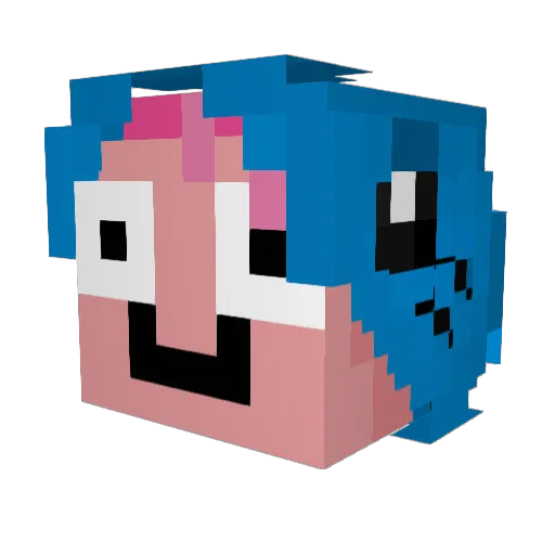 bobsyj11 Minecraft avatar head, 3D render