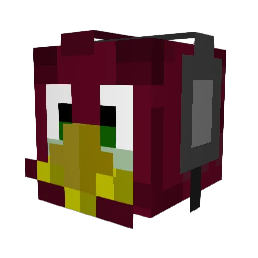 bobtheturkey2638 Minecraft avatar head, 3D render