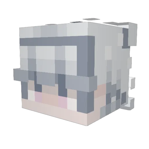 bobtheweeb1 Minecraft avatar head, 3D render