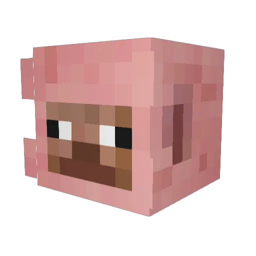 boby23_ Minecraft avatar head, 3D render