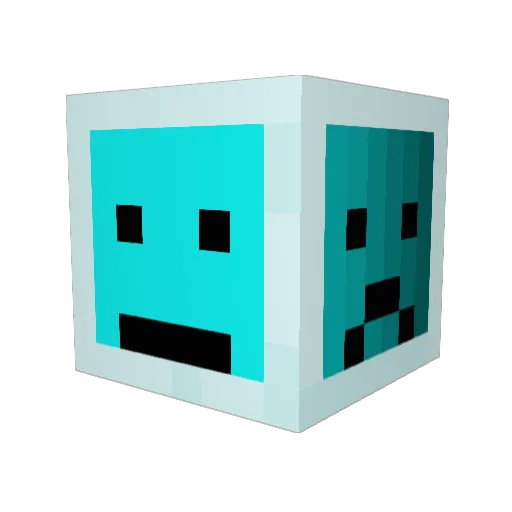 bobyboss Minecraft avatar head, 3D render