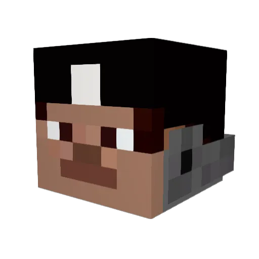bobzillaNL Minecraft avatar head, 3D render