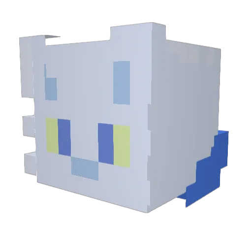 bociarek Minecraft avatar head, 3D render