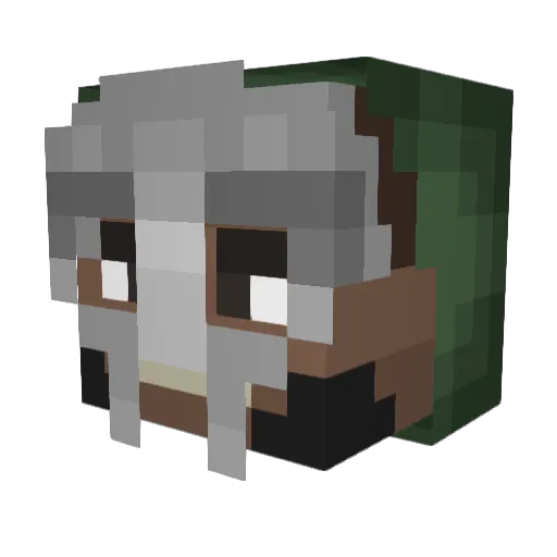 boctordot Minecraft avatar head, 3D render