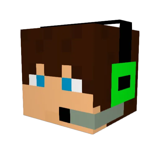 bod9r Minecraft avatar head, 3D render