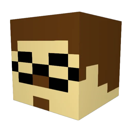 bodirt08 Minecraft avatar head, 3D render
