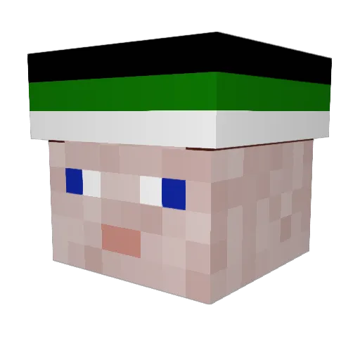 bodix Minecraft avatar head, 3D render