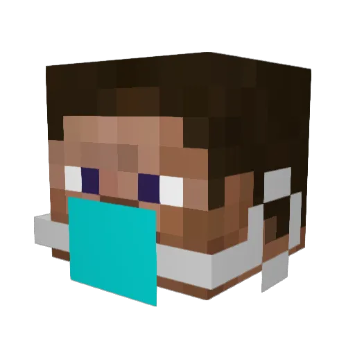 bodnarrr Minecraft avatar head, 3D render