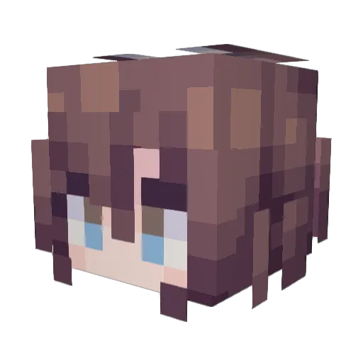 bodubo Minecraft avatar head, 3D render