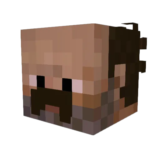 bodyats Minecraft avatar head, 3D render