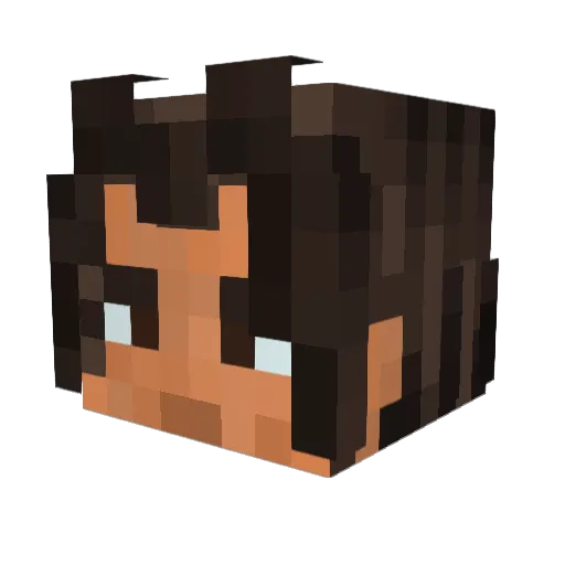 bodycount0 Minecraft avatar head, 3D render