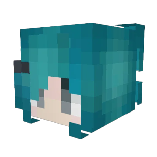 bodycrimes Minecraft avatar head, 3D render