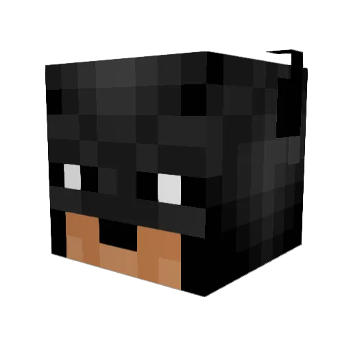 bodythunder Minecraft avatar head, 3D render