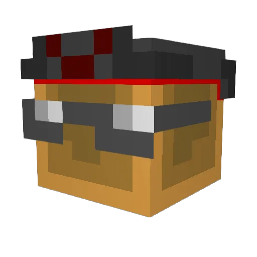 boecXolodec Minecraft avatar head, 3D render