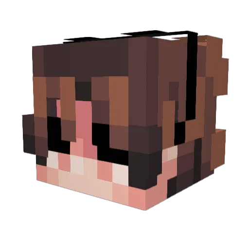 boeker Minecraft avatar head, 3D render