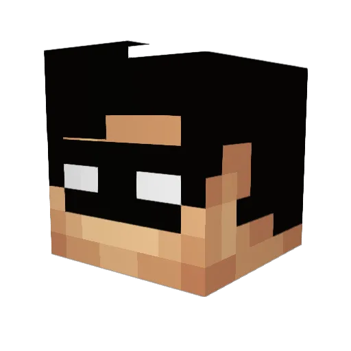 boermi Minecraft avatar head, 3D render