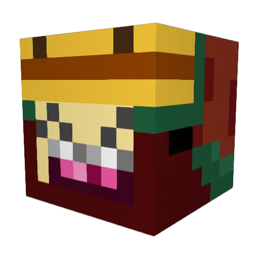 boet6666 Minecraft avatar head, 3D render