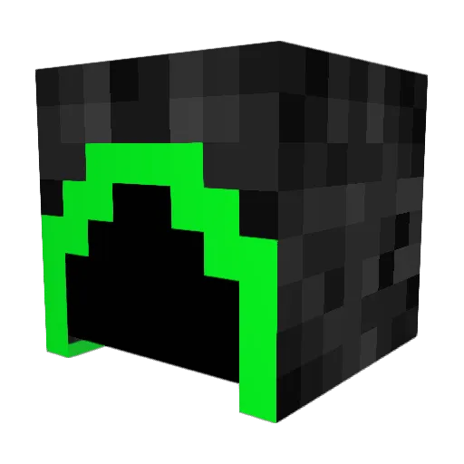 boevik Minecraft avatar head, 3D render
