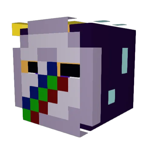 boffok Minecraft avatar head, 3D render